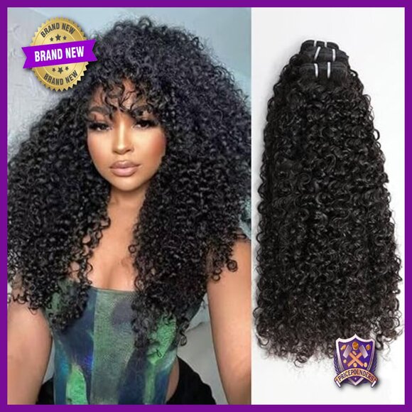 Human Hair Extensions 20 Inch 3C4A Curly Bundles Virgin Hair Sew In main image 5